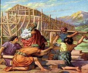 пазл Ной построил свой ковчег, чтобы спасти от всемирного потопа в избранное